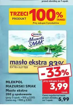 Kaufland Masło ekstra Mlekpol Mazurski Smak oferta