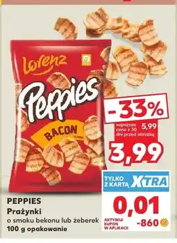 Kaufland Prażynki o smaku bekonu Lorenz Peppies oferta