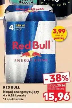 Kaufland Napój energetyczny Red Bull 4-pak oferta