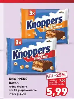 Kaufland Baton Knoppers Orzeszki Ziemne 3-pak oferta