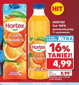 Kaufland Sok 100% pomarańczowy Hortex oferta
