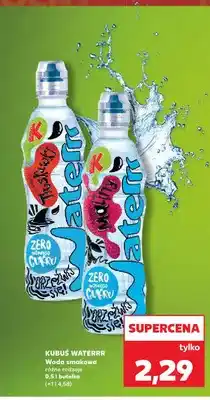 Kaufland Woda smakowa Kubuś Waterrr o smaku truskawki oferta