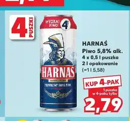 Kaufland Piwo Harnaś 4-pak oferta