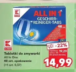 Kaufland Tabletki do zmywarki K-Classic All In One oferta