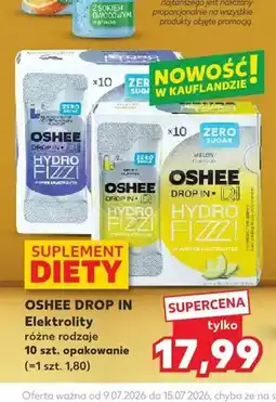 Kaufland Suplement diety Oshee Drop In Hydro Fizzi Zero Sugar oferta