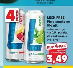 Kaufland Piwo bezalkoholowe smakowe Lech Free Limonka z Miętą 4-pak oferta