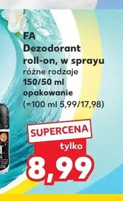Kaufland Dezodorant w sprayu Fa Pink Passion oferta