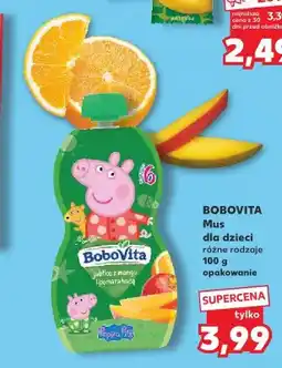 Kaufland Mus dla dzieci BoboVita Jabłko Mango Pomarańcza Peppa Pig oferta