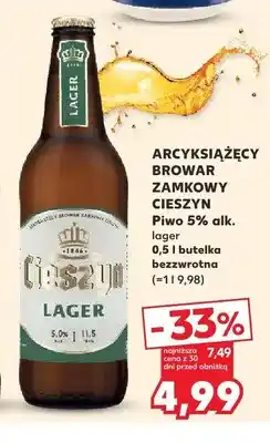 Kaufland Piwo Cieszyn Lager oferta