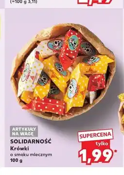 Kaufland Krówki o smaku mlecznym Solidarność oferta