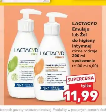 Kaufland Żel do higieny intymnej Lactacyd Fresh oferta