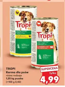 Kaufland Karma dla psów Tropi oferta