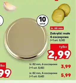 Kaufland Zakrętki 4-zaczepowe 10-pak śr. 82 mm oferta