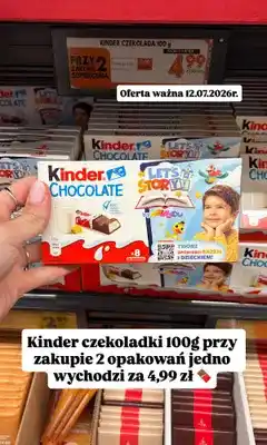 Biedronka Czekolada Kinder Let's Story oferta