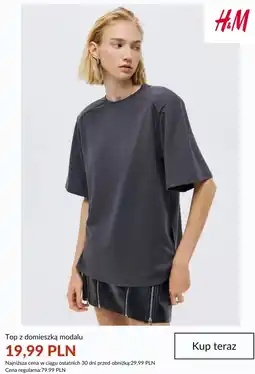 H&M Top z domieszką modalu H&M oferta