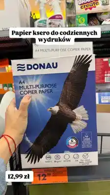 Biedronka Papier ksero A4 Donau oferta