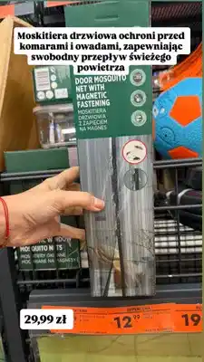Biedronka Moskitiera drzwiowa z zapięciem na magnes oferta