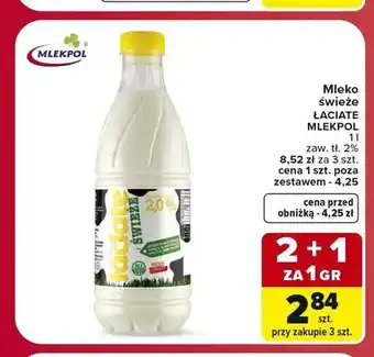 Carrefour Mleko świeże Łaciate 2% oferta