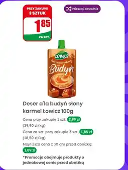 Dino Deser a'la budyń słony karmel Łowicz oferta