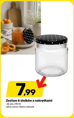 Bricomarche Zestaw słoików z nakrętkami 6-pak oferta