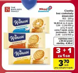 Carrefour Ciastka bez czekolady Krakuski Maślane oferta