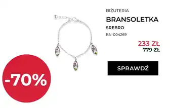 Bransoletka srebrna Briju