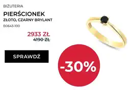 Briju Pierścionek Briju złoto czarny brylant B0643-100 oferta