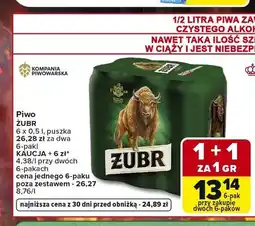 Carrefour Piwo Żubr 6-pak oferta