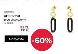 Briju Kolczyki Briju żółte srebro onyx oferta