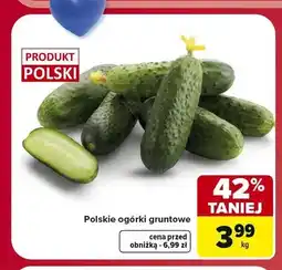 Carrefour Ogórki gruntowe polskie oferta