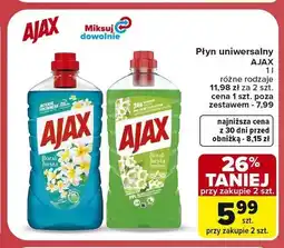 Carrefour Płyn uniwersalny Ajax Floral Fiesta zielony oferta