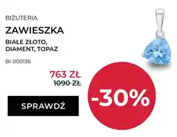 Briju Zawieszka Briju białe złoto diament topaz oferta