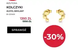 Briju Kolczyki Briju złoto brylant BI-001406 oferta