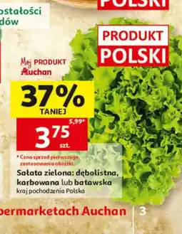 Auchan Sałata zielona karbowana oferta