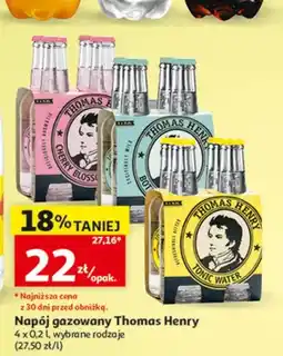 Auchan Napój gazowany Thomas Henry Cherry Blossom oferta