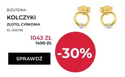 Briju Kolczyki złote z cyrkonią Briju oferta