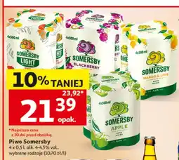 Auchan Piwo smakowe Somersby Light 4-pak oferta