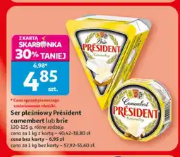 Auchan Ser pleśniowy Camembert naturalny Président oferta