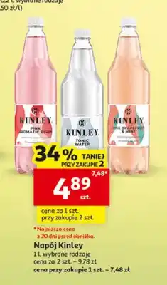 Auchan Napój Kinley Pink Aromatic Berry oferta