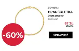 Briju Bransoletka Briju żółte srebro oferta