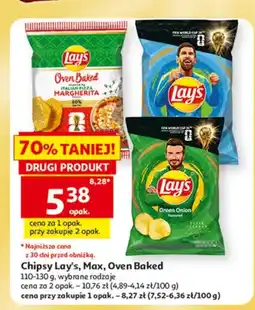 Auchan Chipsy ziemniaczane Lay's Oven Baked Italian Pizza Margherita oferta