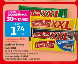 Auchan Wafelek Prince Polo XXL Oreo oferta
