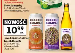 Auchan Piwo bezalkoholowe Trzech Kumpli Bezalco.0 Banan i Goździk oferta