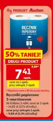 Auchan Ręczniki papierowe 3-warstwowe Auchan oferta