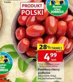 Auchan Pomidory cherry podłużne Auchan Pewni Dobrego polskie oferta