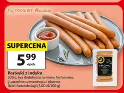 Auchan Parówki z indyka Auchan oferta