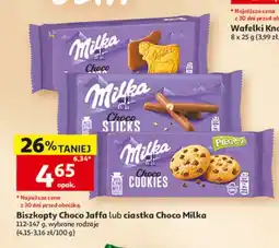 Auchan Ciastka Choco Sticks Milka oferta