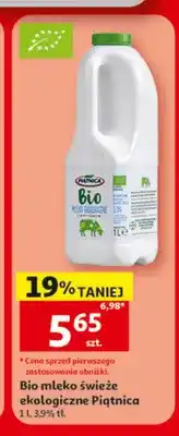 Auchan Bio mleko świeże Piątnica oferta