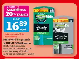 Auchan Maszynki do golenia Wilkinson Sword Xtreme 3 Sensitive Comfort oferta