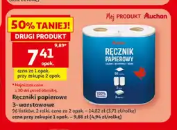 Auchan Ręczniki papierowe Auchan 3-warstwowe oferta